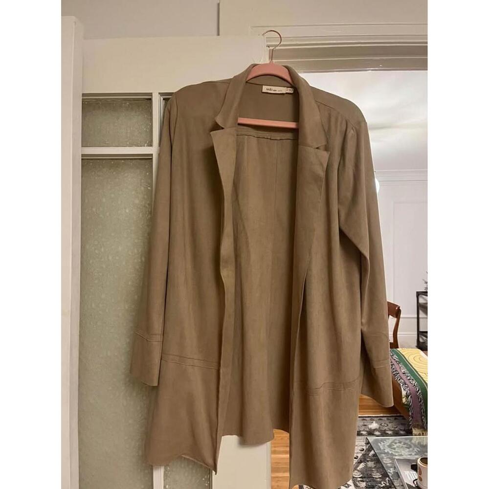 Suede Millibon Beige Lightweight Jacket - Size M